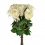 Vintage cream and hint of pink Roses 9 stems 42cm 