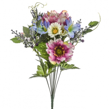 Peony and Daisy Bush44cm 
